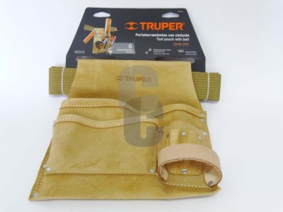 Колан за инструменти усилен, телешка кожа - TRUPER